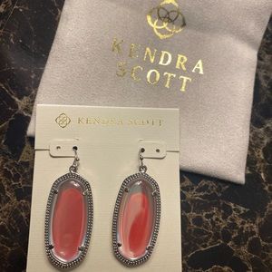 Kendra Scott Silver Dichroic Glass Earrings